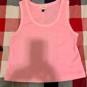 Classic Ribbed Tank Top - Pink